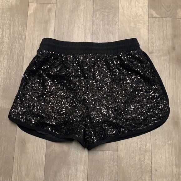 Womens Forever 21 Sequin Running Gym Style Active‎ Shorts - Picture 2 of 7